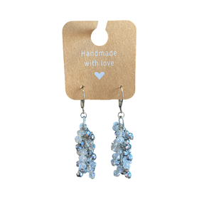Beaded Cluster Earrings