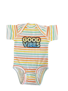 Good Vibes Short Sleeve Bodysuit Onesie