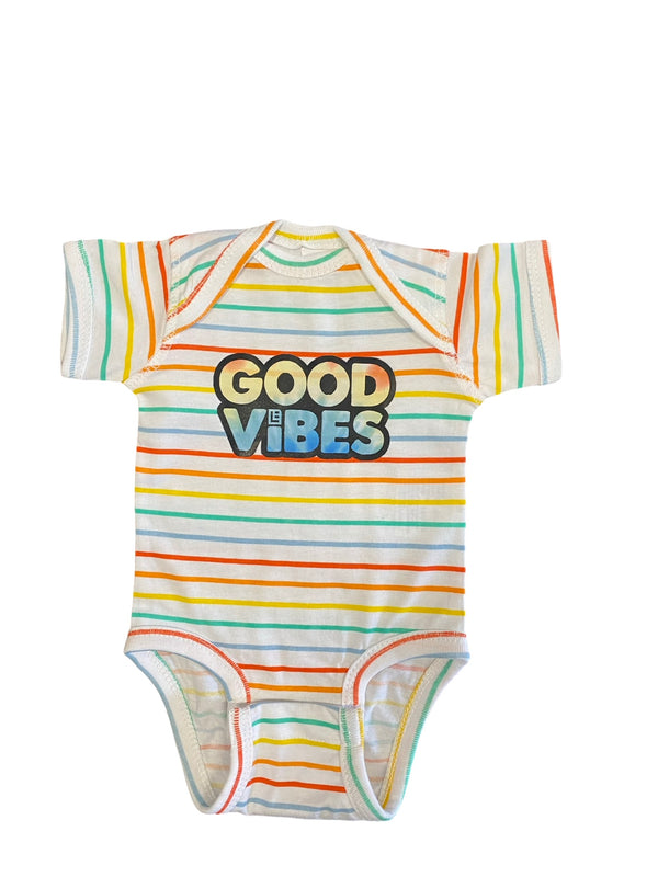 Good Vibed Short Sleeve Bodysuit Onsie