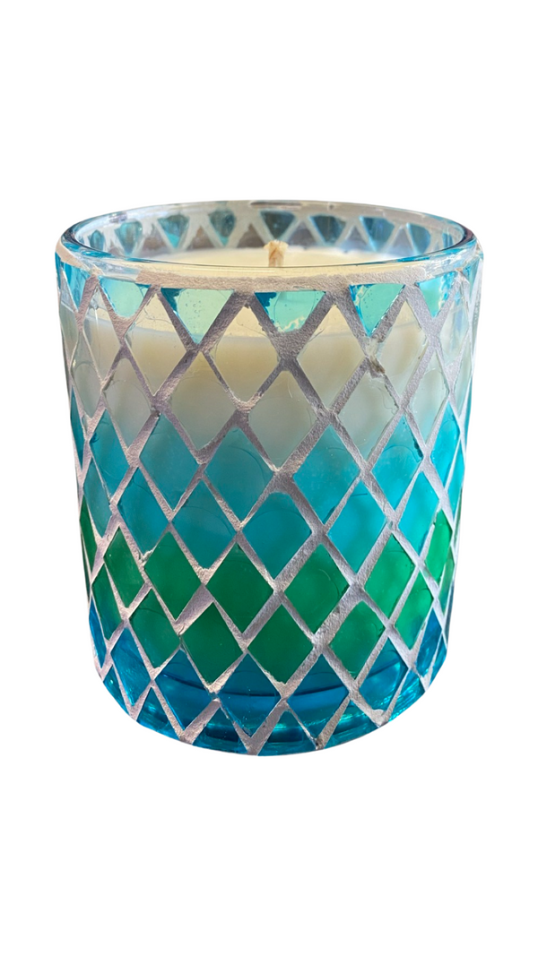 Sea-Glass Candle Holder