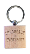 Square Wooden Key Chain