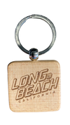 Square Wooden Key Chain