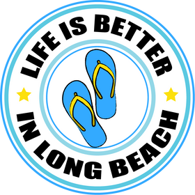 Life is Better in LB Sticker