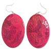 Marble Oval Earrings
